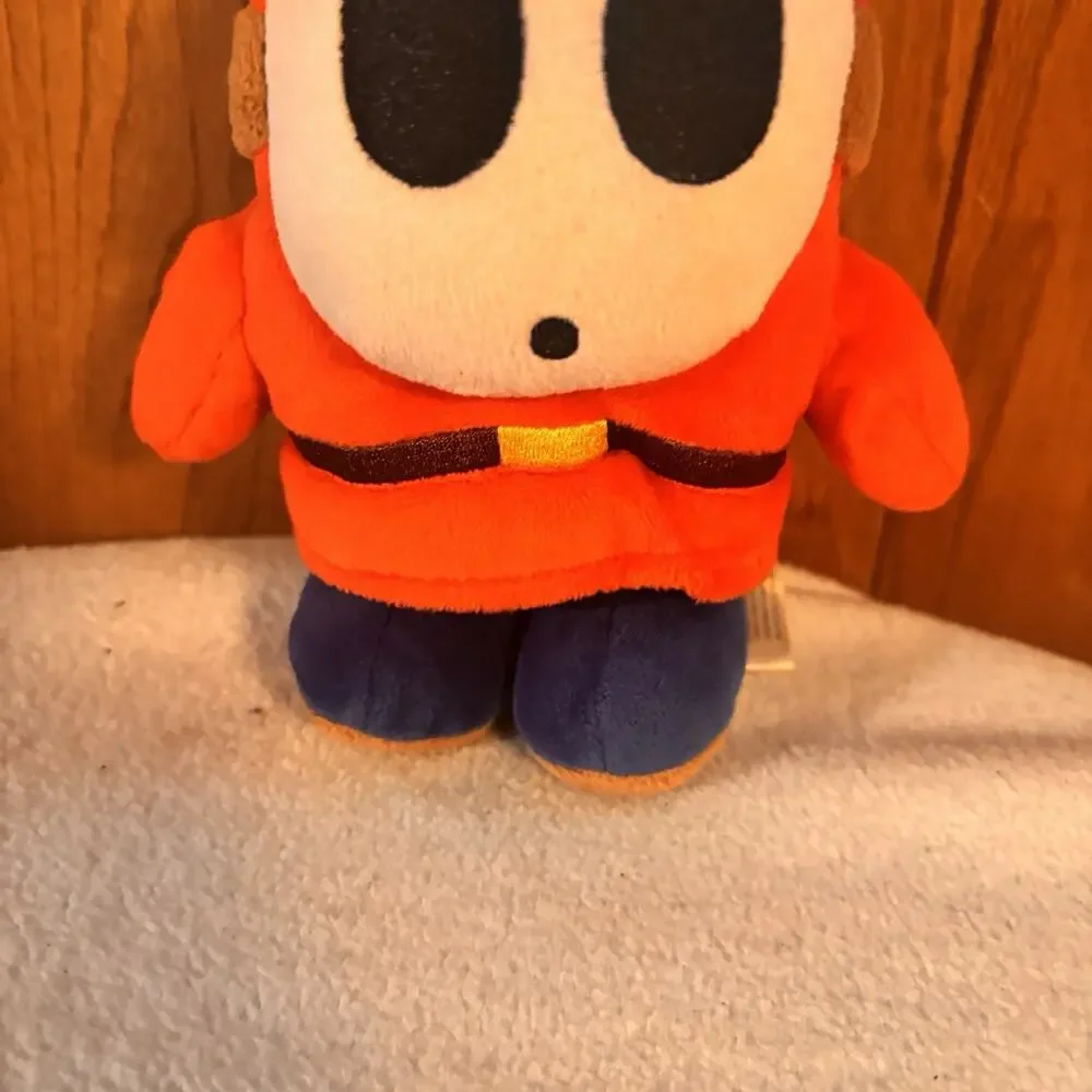 Nintendo Super Mario Shy Guy Red Plush Stuffed Animal 2017 Little Buddy 7” Toy